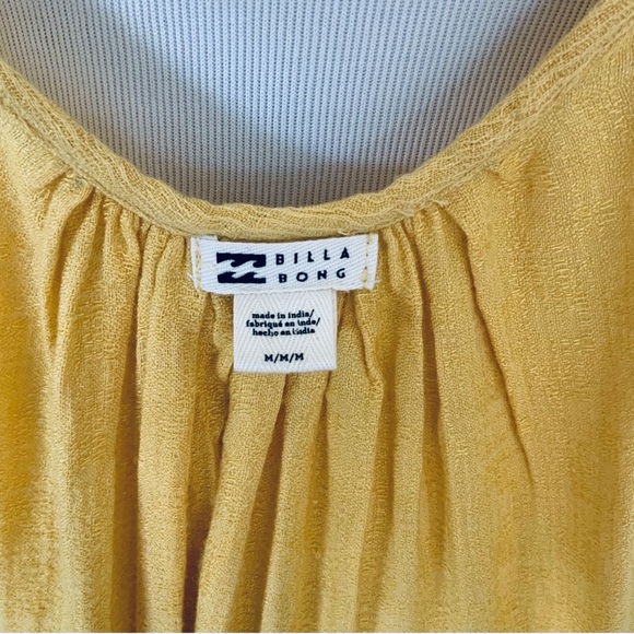 Billabong Babydoll Dress Cover-Up Yellow Size Medium NWT - Picture 12 of 15